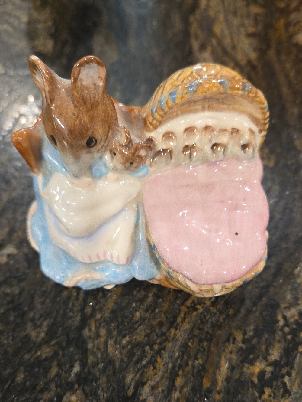 Beswick England Hunca Munca Beatrix Potter figurine vintage mouse cottagecore